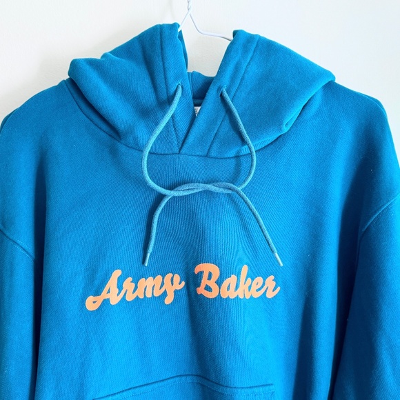 Army Baker Teal Deer and Flyer Hoodie Sweatshirt - Picture 2 of 5